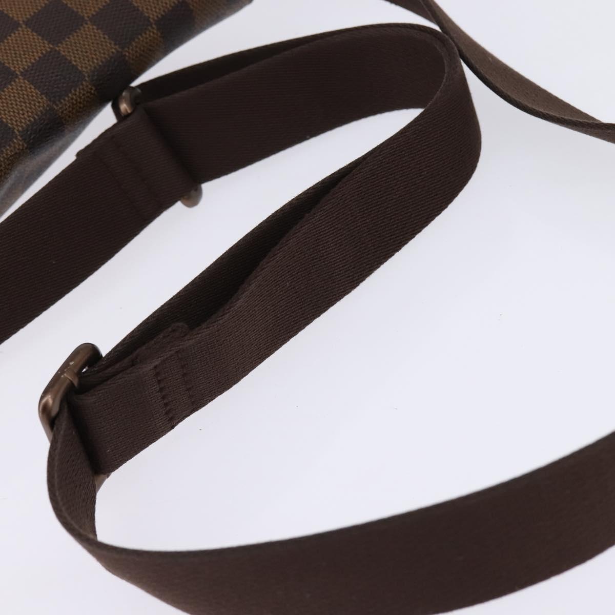 LOUIS VUITTON Damier Ebene Brooklyn PM Shoulder Bag N51210 LV Auth BA5619