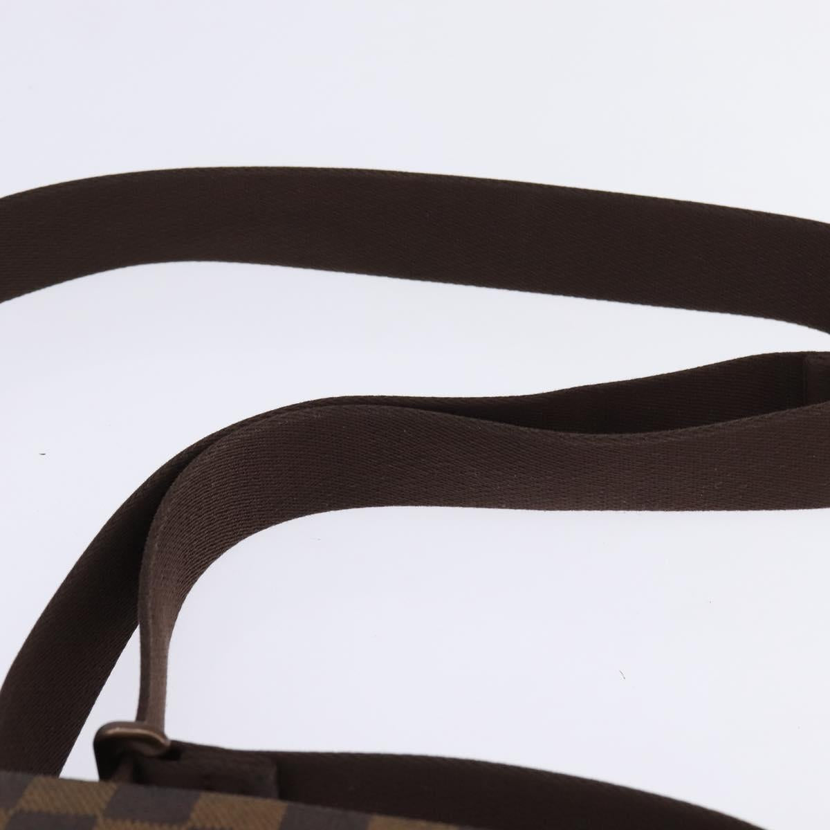 LOUIS VUITTON Damier Ebene Brooklyn PM Shoulder Bag N51210 LV Auth BA5619