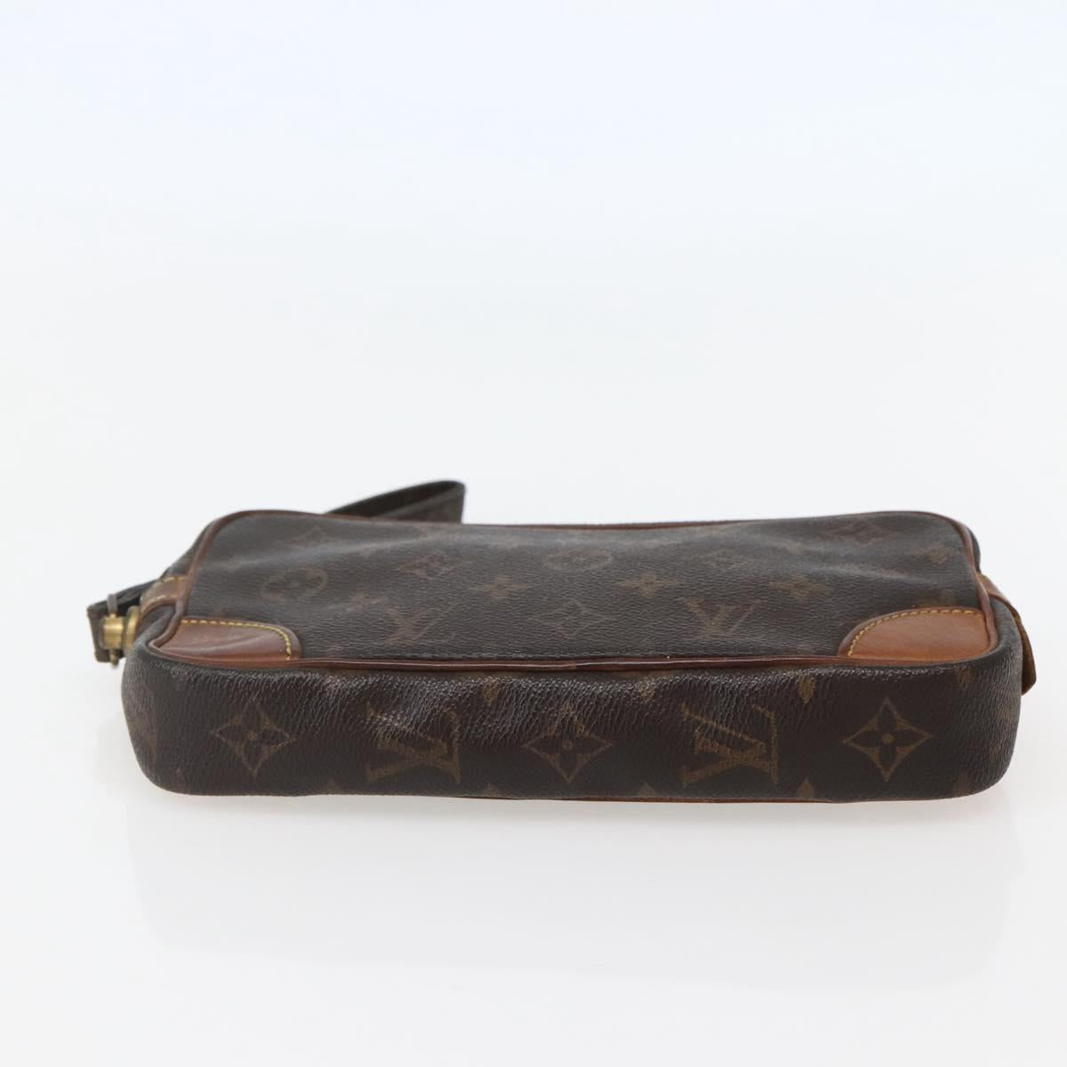 LOUIS VUITTON Monogram Marly Dragonne PM Clutch Bag M51827 LV Auth BA5621