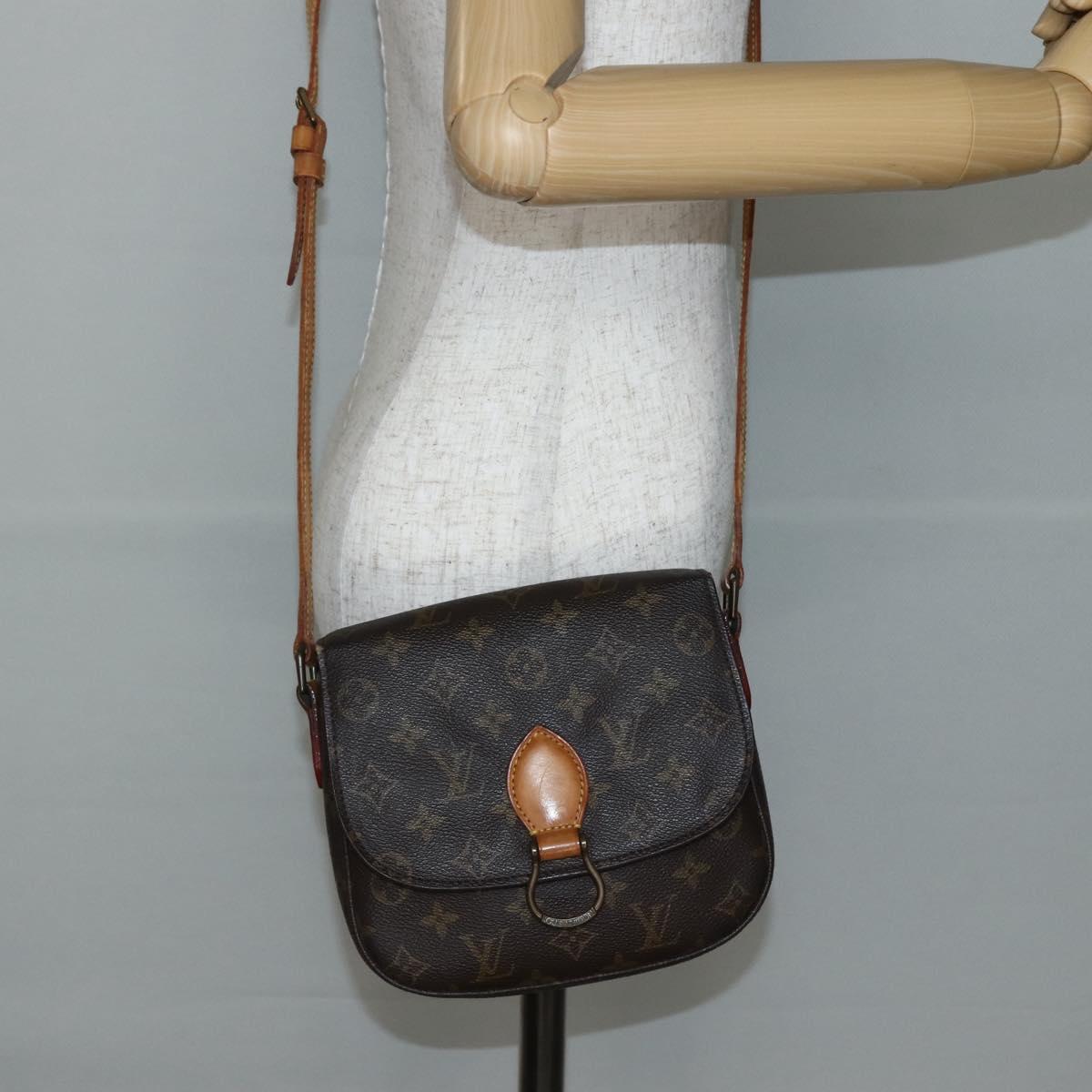 LOUIS VUITTON Monogram Saint Cloud MM Shoulder Bag M51243 LV Auth BA5623