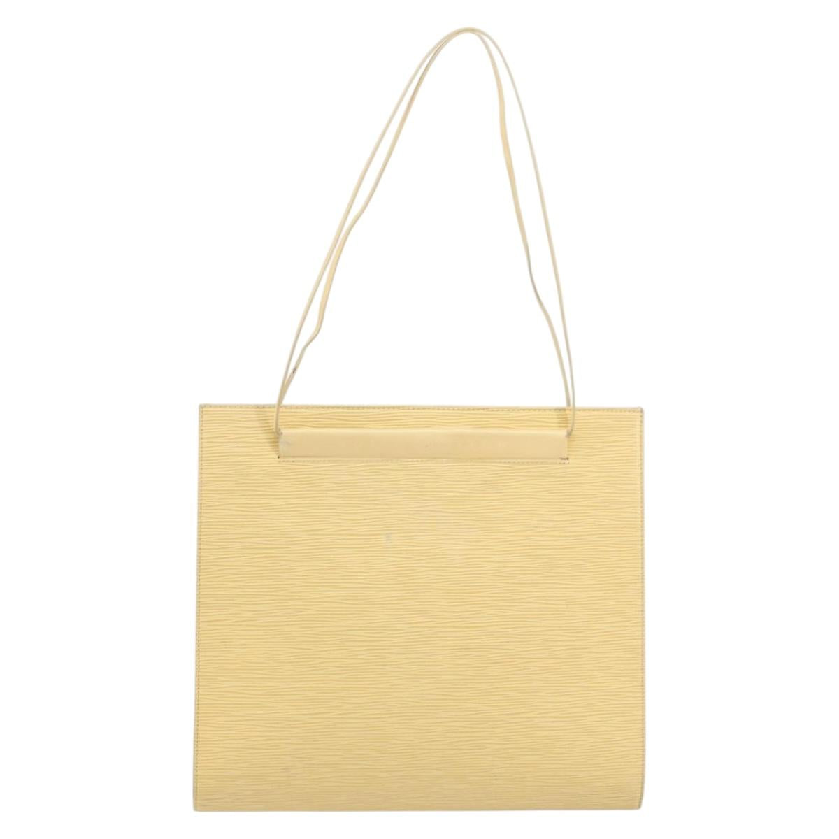 LOUIS VUITTON Epi Saint Tropez Shoulder Bag Cream M5246A LV Auth BA5624