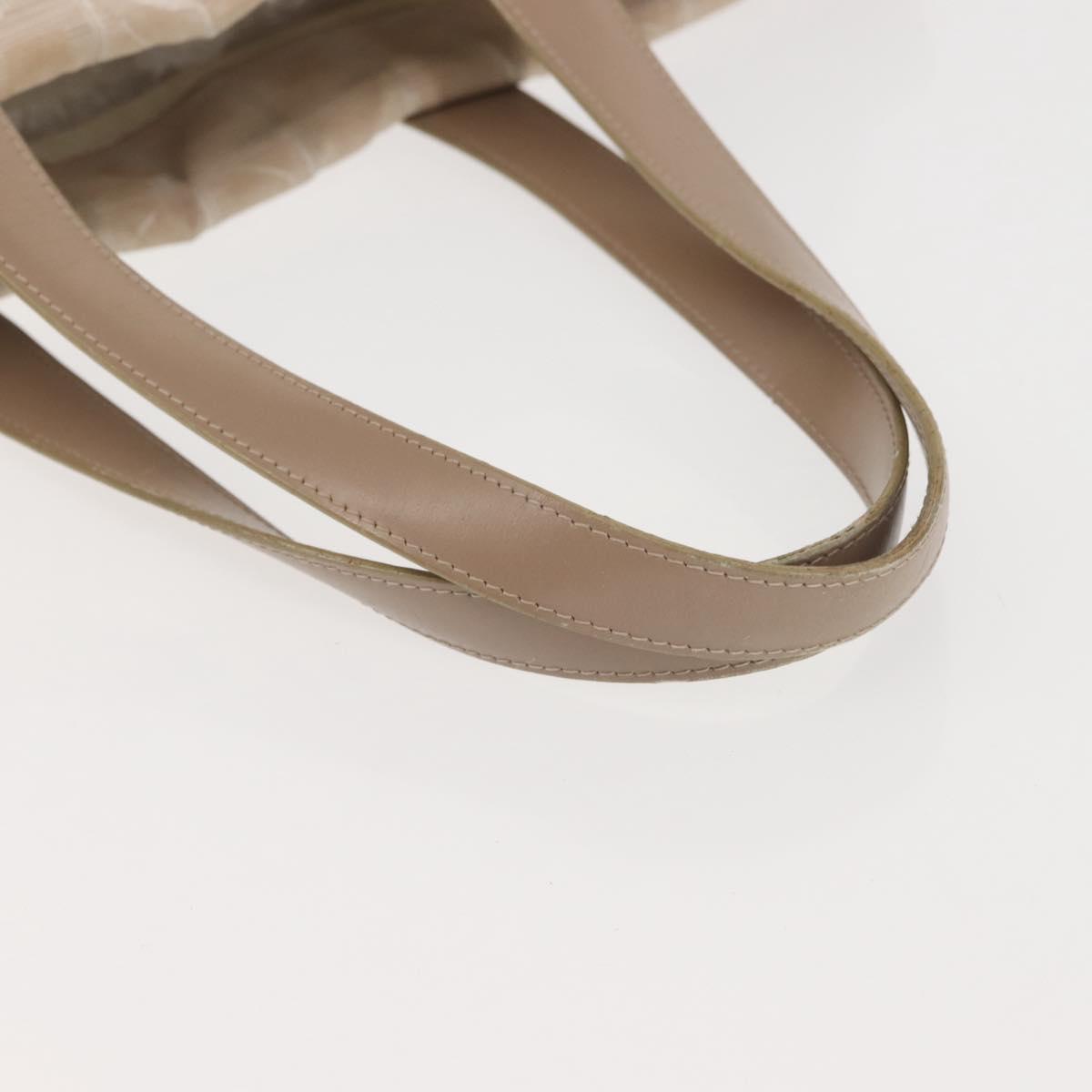 CHANEL New Travel Line Tote Bag Nylon Beige Gold CC Auth BA5630