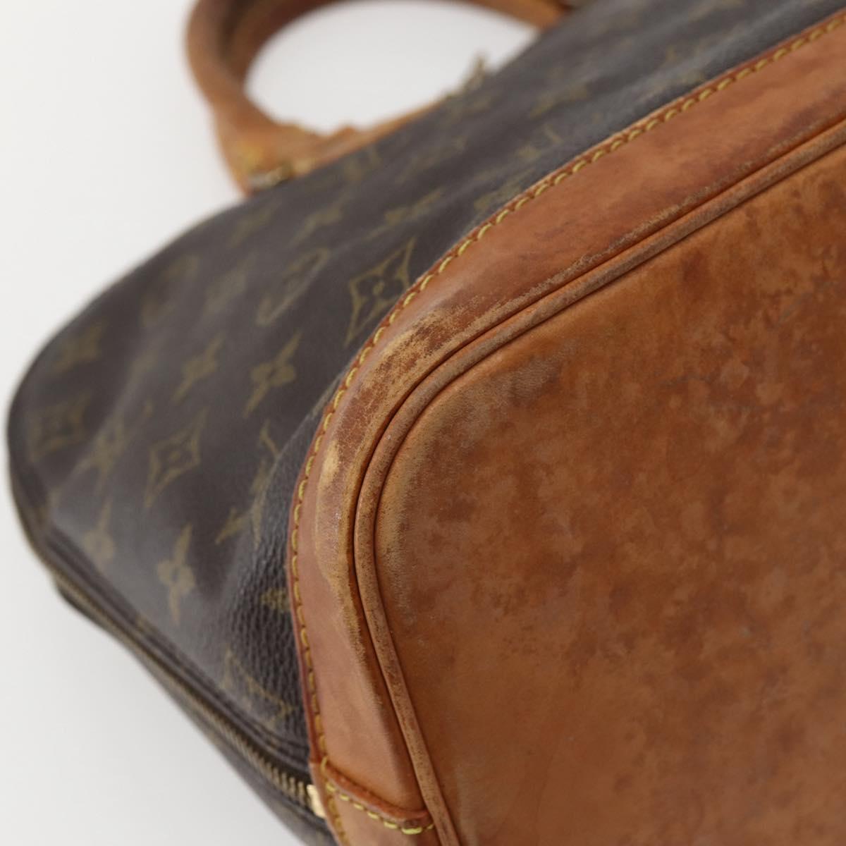 LOUIS VUITTON Monogram Alma Hand Bag M51130 LV Auth BA5641