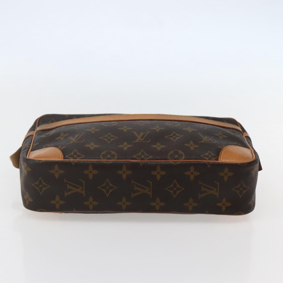 LOUIS VUITTON Monogram Compiegne 28 Clutch Bag M51845 LV Auth BA5642