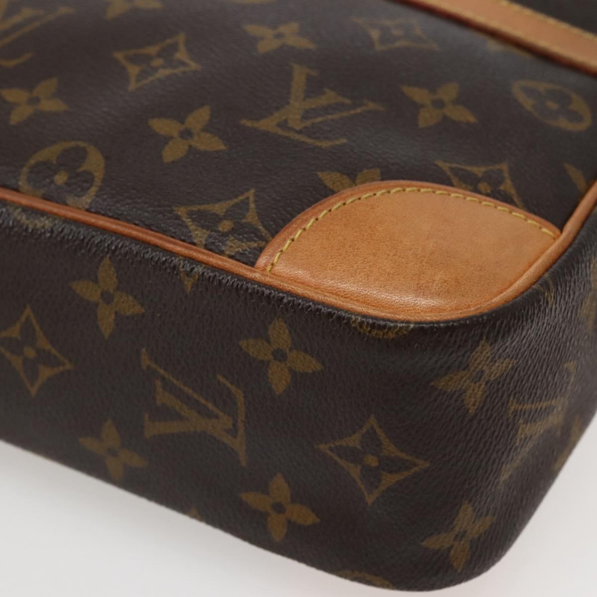 LOUIS VUITTON Monogram Compiegne 28 Clutch Bag M51845 LV Auth BA5642