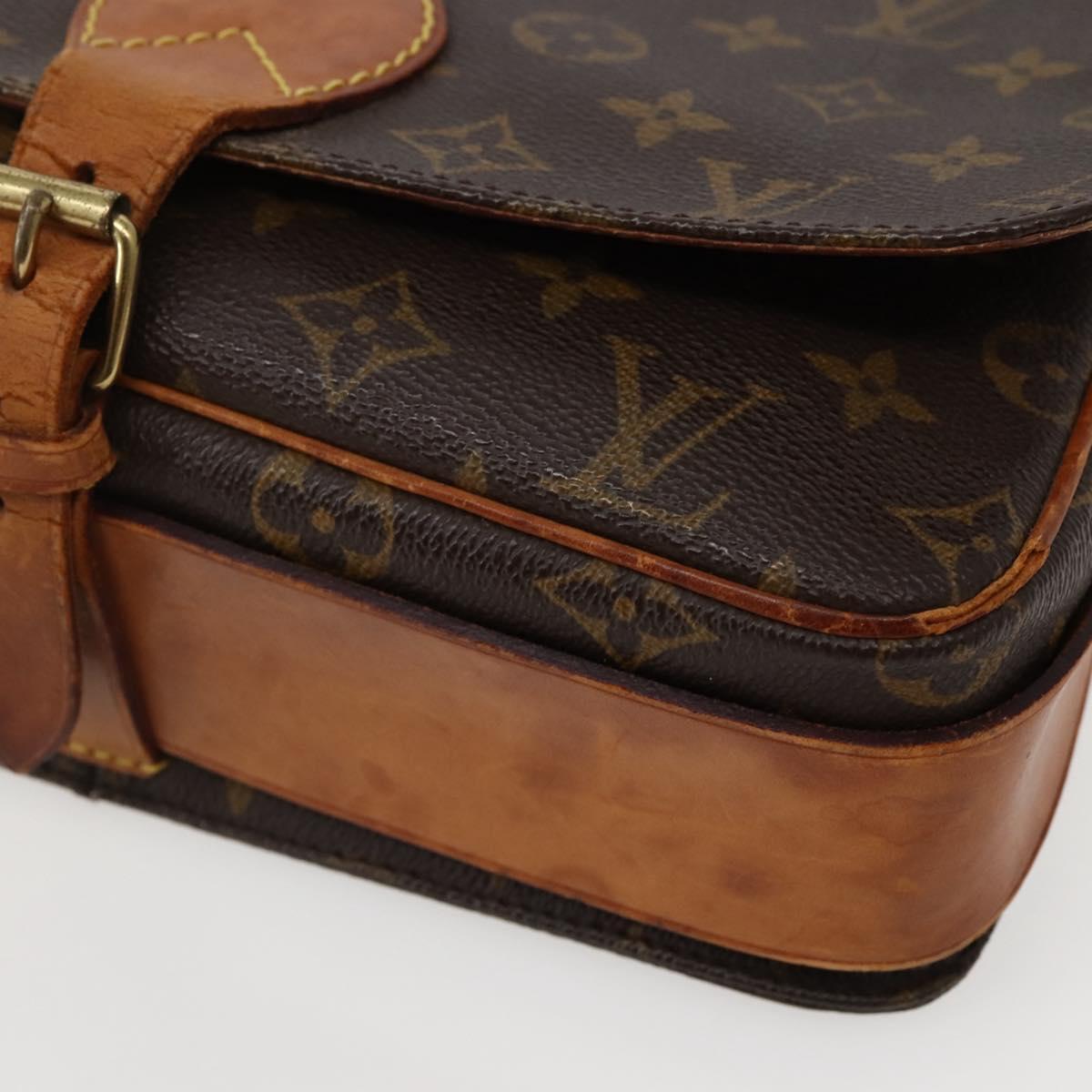 LOUIS VUITTON Monogram Cartouchiere GM Shoulder Bag M51252 LV Auth BA5644