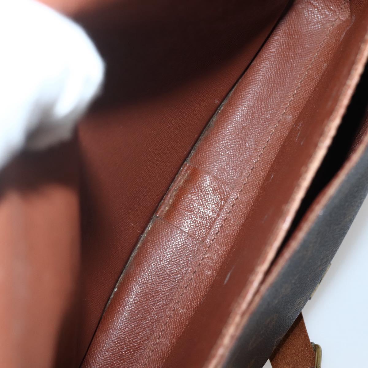 LOUIS VUITTON Monogram Cartouchiere GM Shoulder Bag M51252 LV Auth BA5644