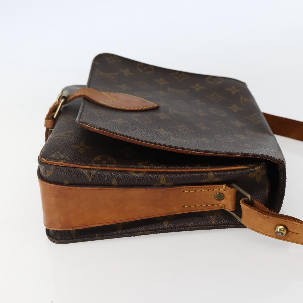 LOUIS VUITTON Monogram Cartouchiere GM Shoulder Bag M51252 LV Auth BA5644