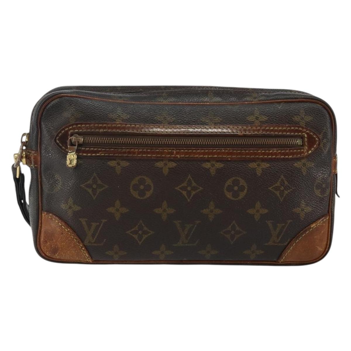 LOUIS VUITTON Monogram Marly Dragonne GM Clutch Bag M51825 LV Auth BA5658