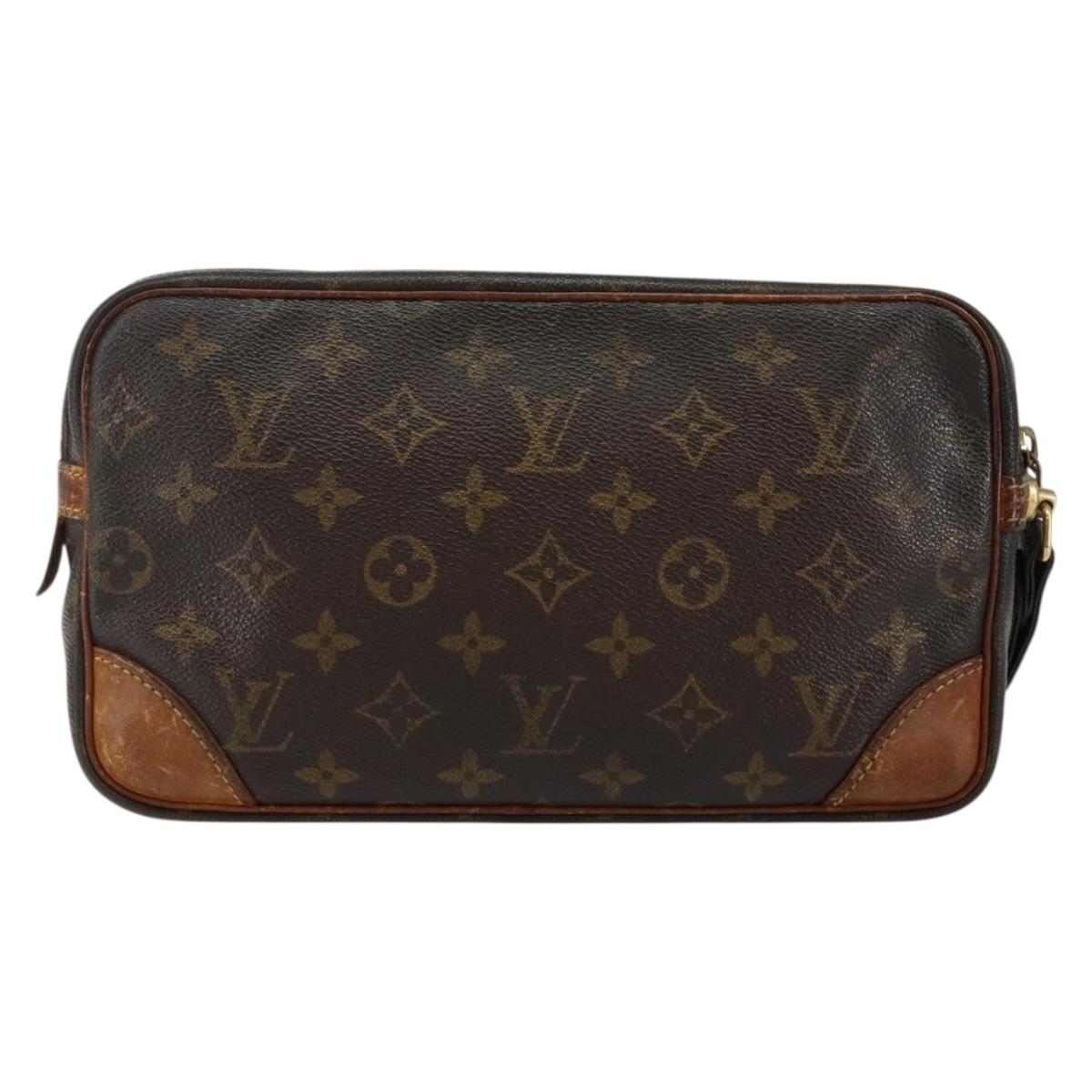 LOUIS VUITTON Monogram Marly Dragonne GM Clutch Bag M51825 LV Auth BA5658