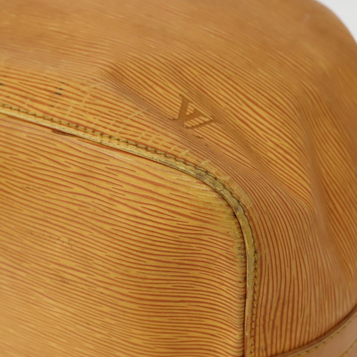 LOUIS VUITTON Epi Petit Noe Shoulder Bag Yellow M44109 LV Auth BA5660