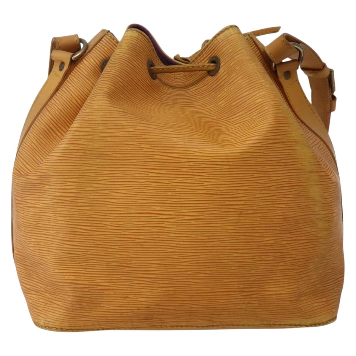 LOUIS VUITTON Epi Petit Noe Shoulder Bag Yellow M44109 LV Auth BA5660