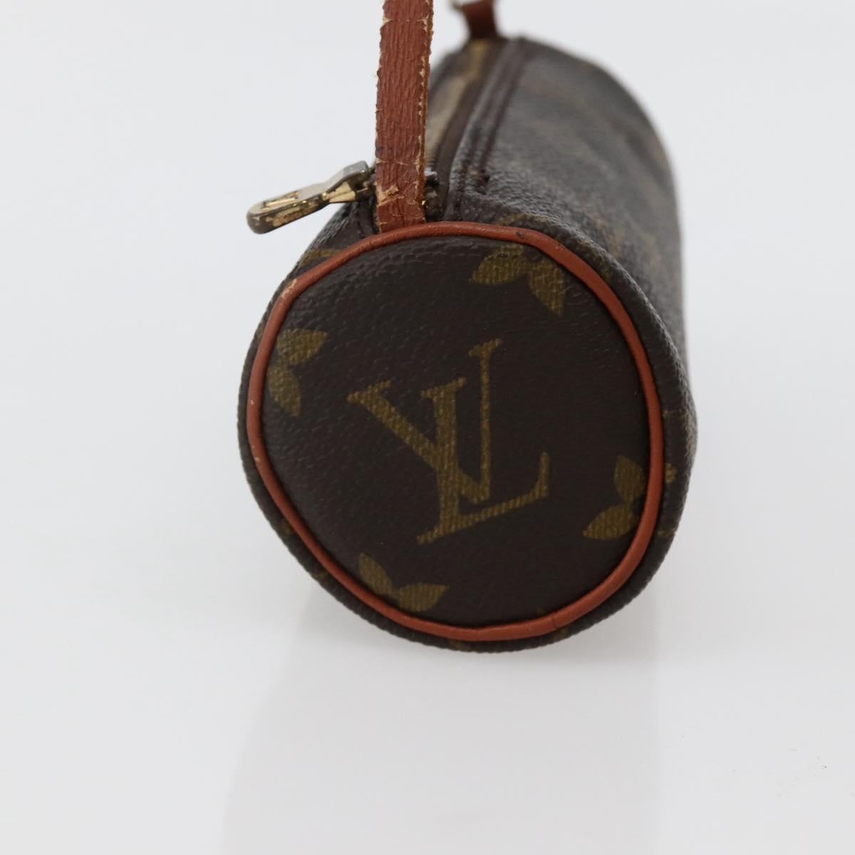 LOUIS VUITTON Monogram Papillon Pouch LV Auth BA5663