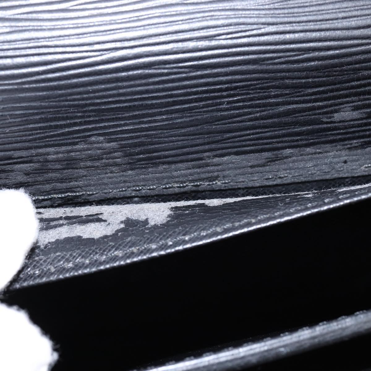 LOUIS VUITTON Epi Serviette Conseiller Business Bag Black M54422 LV Auth BA5667