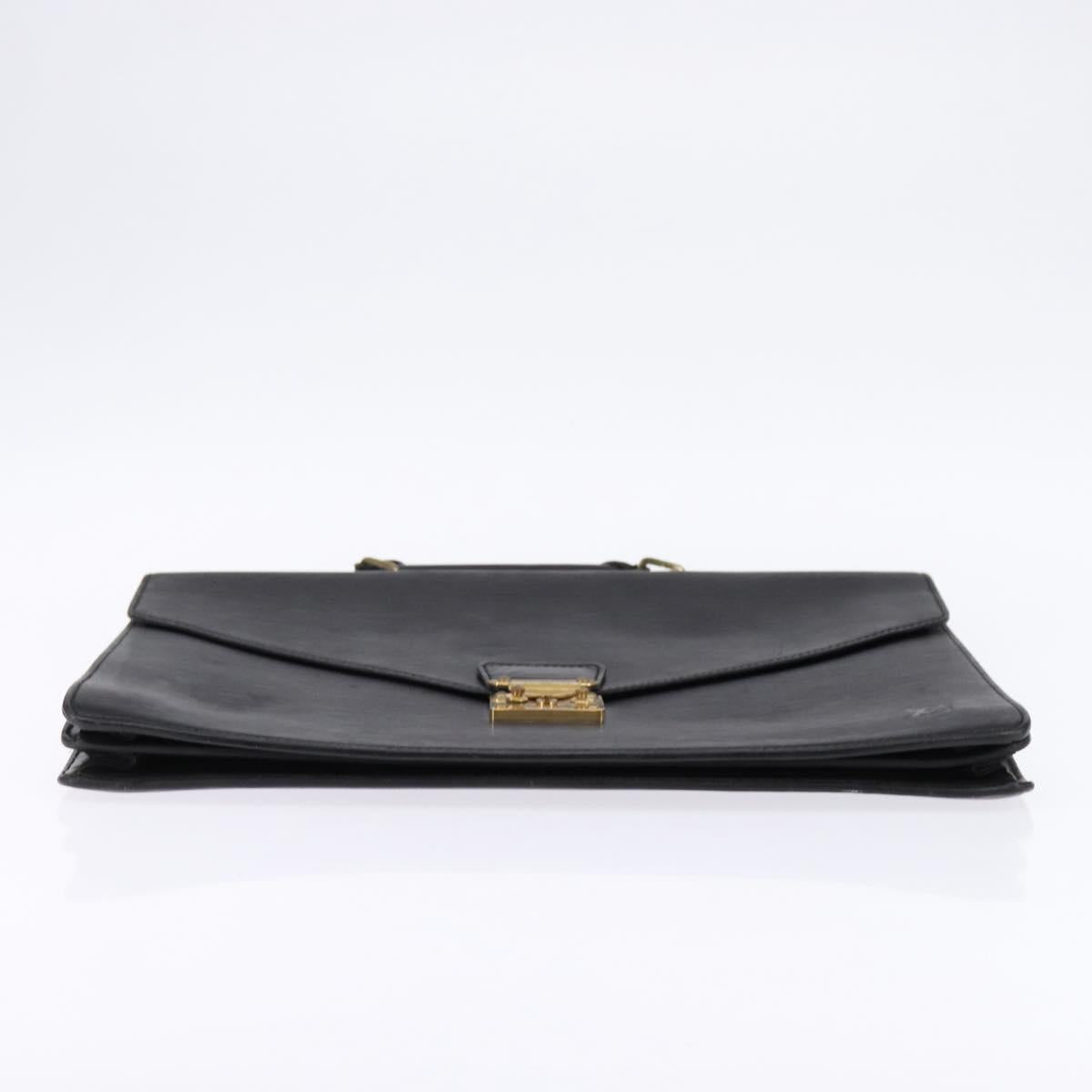 LOUIS VUITTON Epi Serviette Conseiller Business Bag Black M54422 LV Auth BA5667