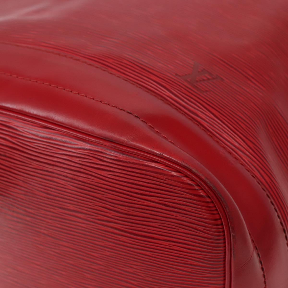 LOUIS VUITTON Epi Noe Shoulder Bag Red M44007 LV Auth BA5668