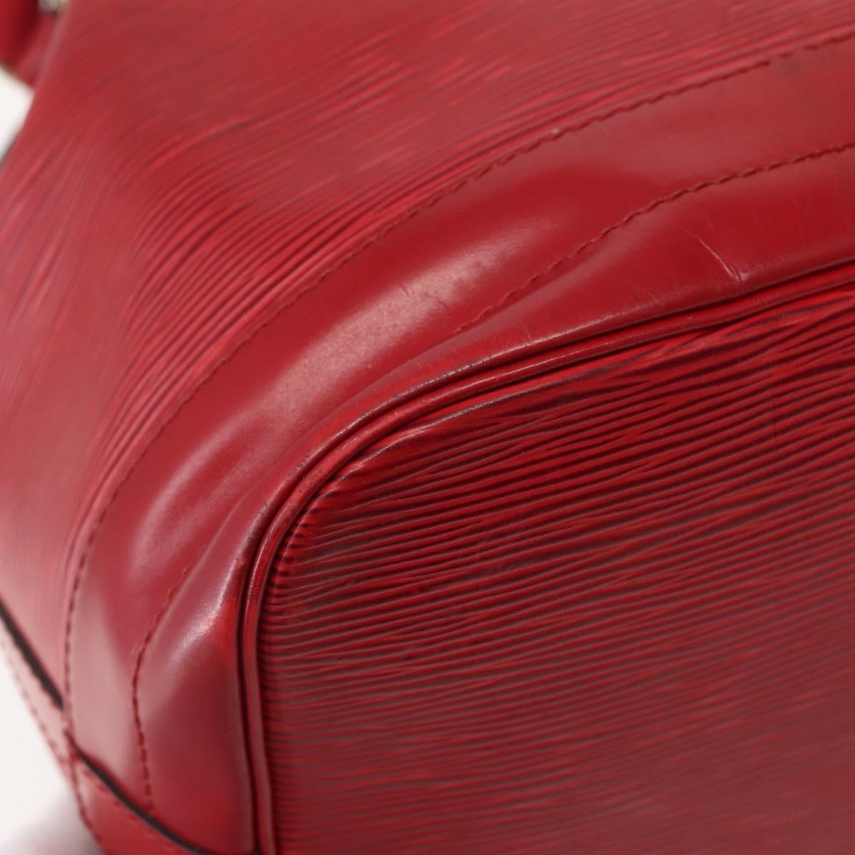 LOUIS VUITTON Epi Noe Shoulder Bag Red M44007 LV Auth BA5668