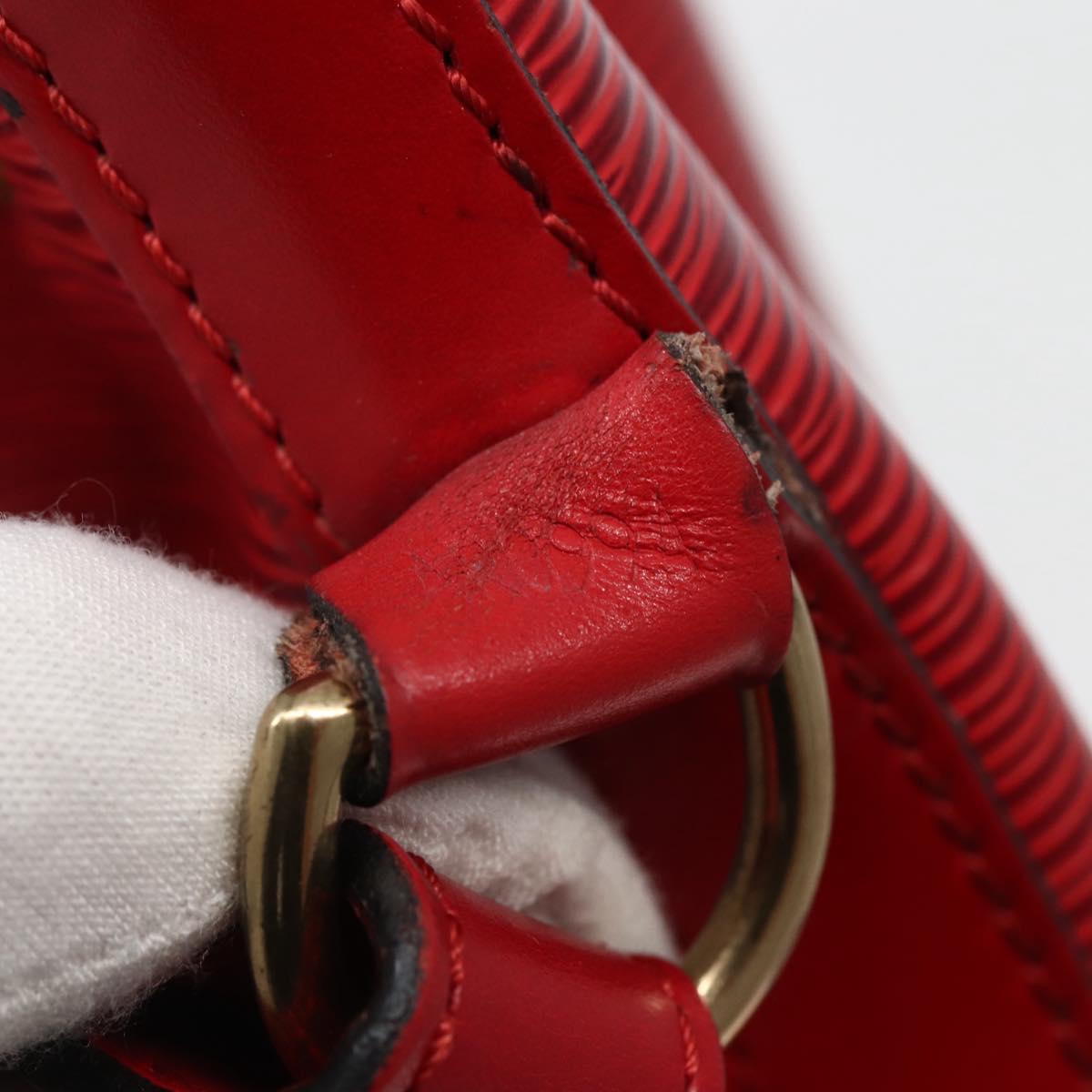 LOUIS VUITTON Epi Noe Shoulder Bag Red M44007 LV Auth BA5668