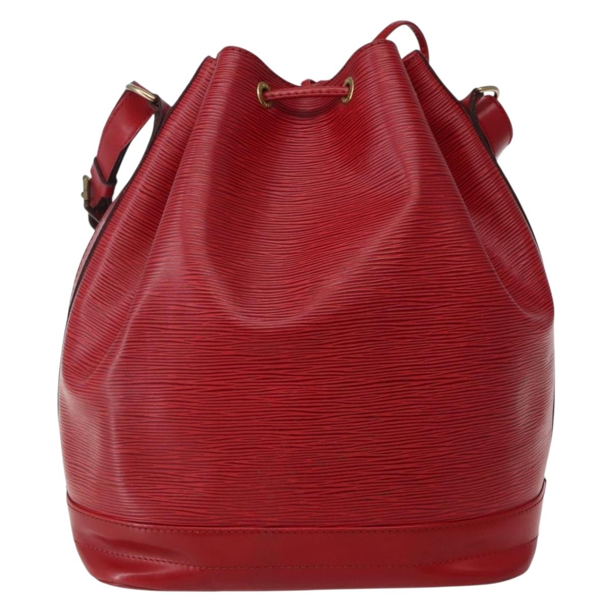 LOUIS VUITTON Epi Noe Shoulder Bag Red M44007 LV Auth BA5668