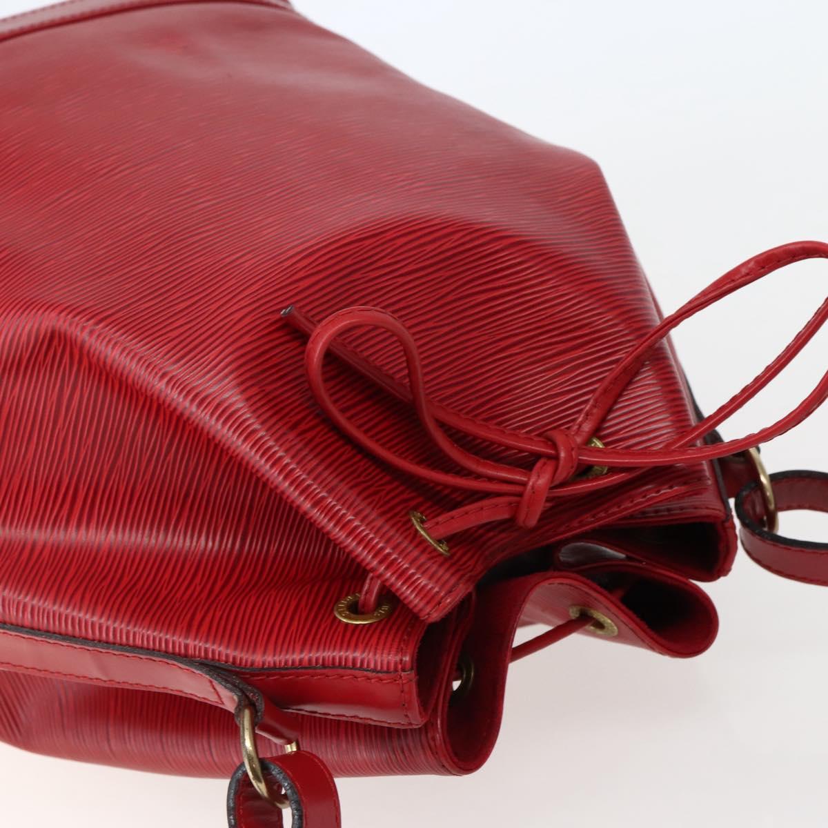 LOUIS VUITTON Epi Noe Shoulder Bag Red M44007 LV Auth BA5668