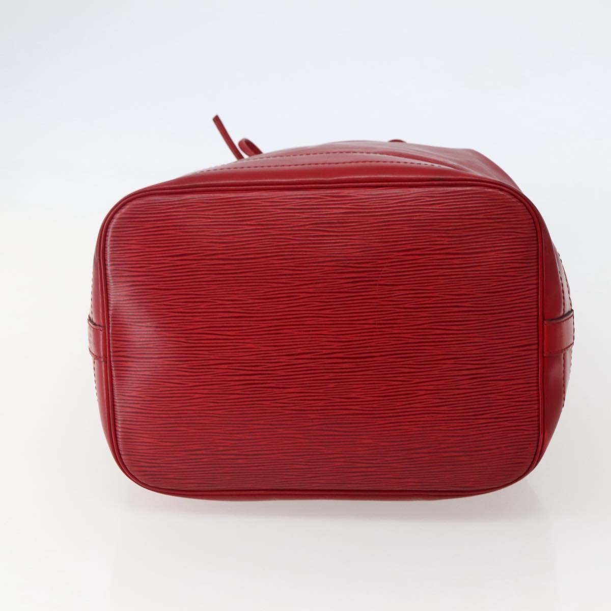 LOUIS VUITTON Epi Noe Shoulder Bag Red M44007 LV Auth BA5668