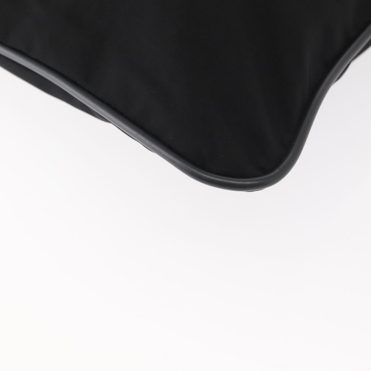 PRADA Sports Shoulder Bag Nylon Black Silver Auth BA5671