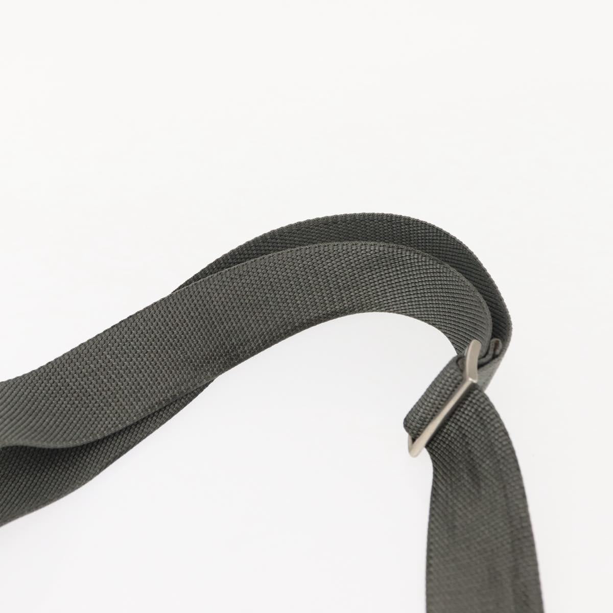 PRADA Sports Shoulder Bag Nylon Black Silver Auth BA5671