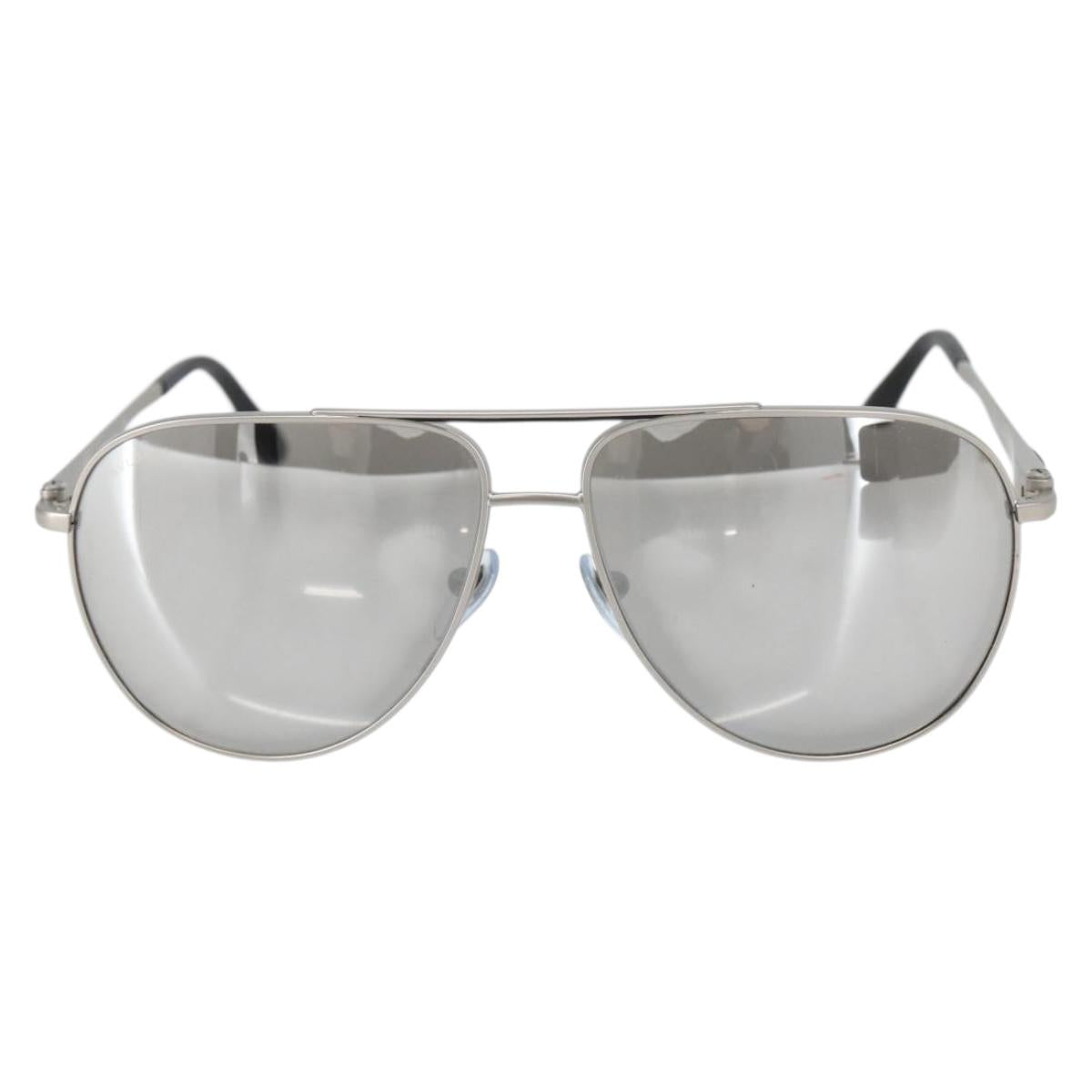 BVLGARI Sunglasses Plastic Gray Silver Auth BA5675