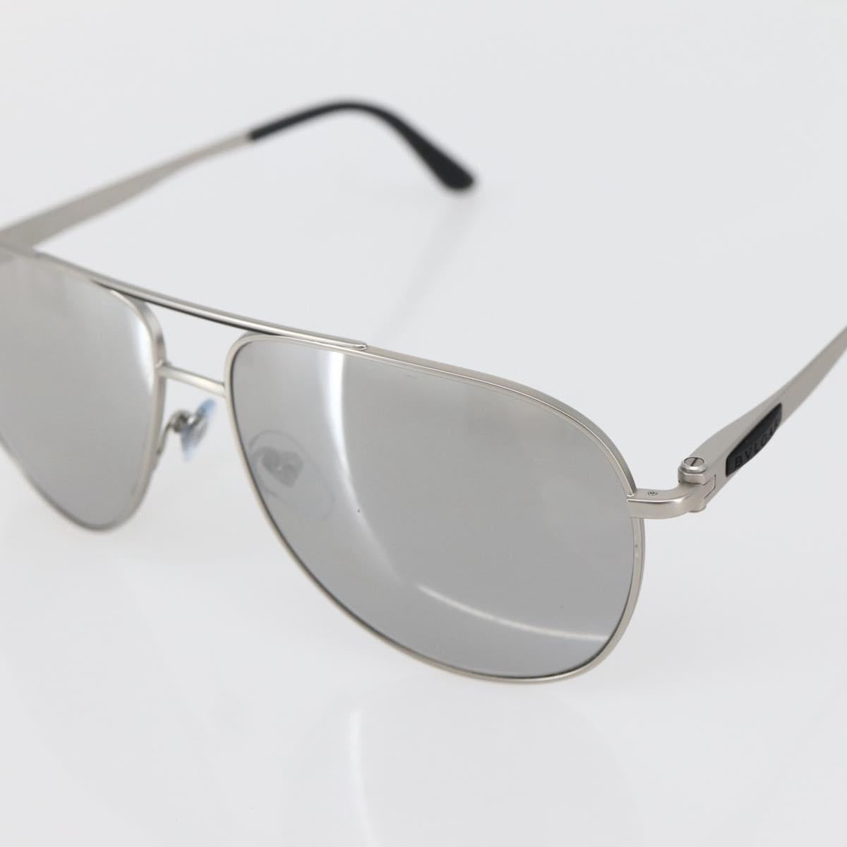 BVLGARI Sunglasses Plastic Gray Silver Auth BA5675