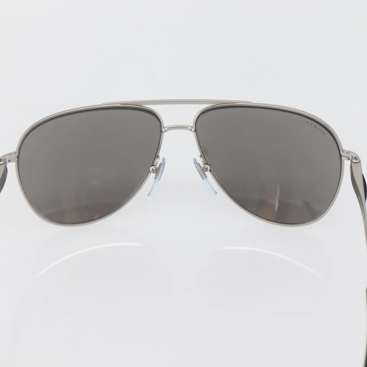 BVLGARI Sunglasses Plastic Gray Silver Auth BA5675