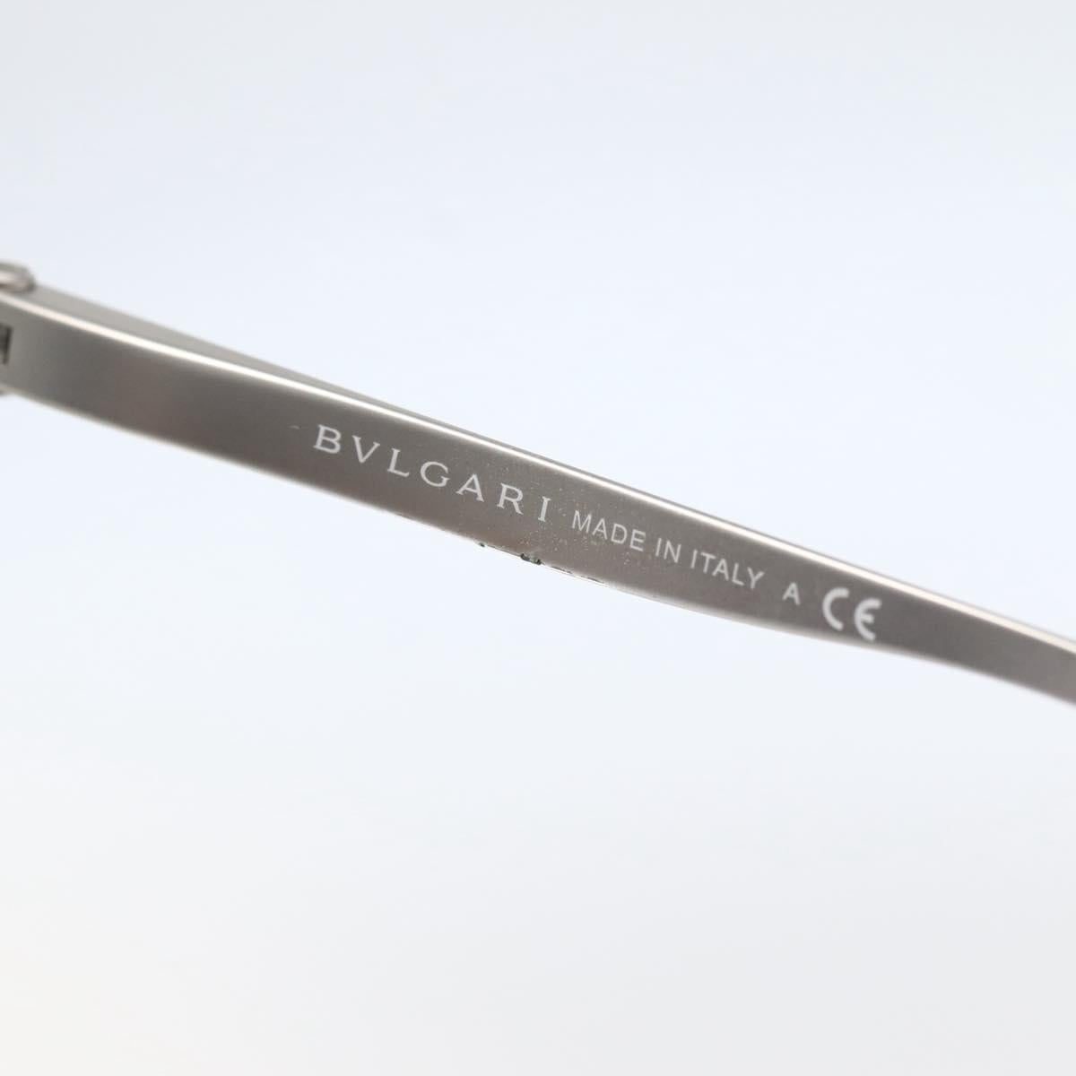 BVLGARI Sunglasses Plastic Gray Silver Auth BA5675