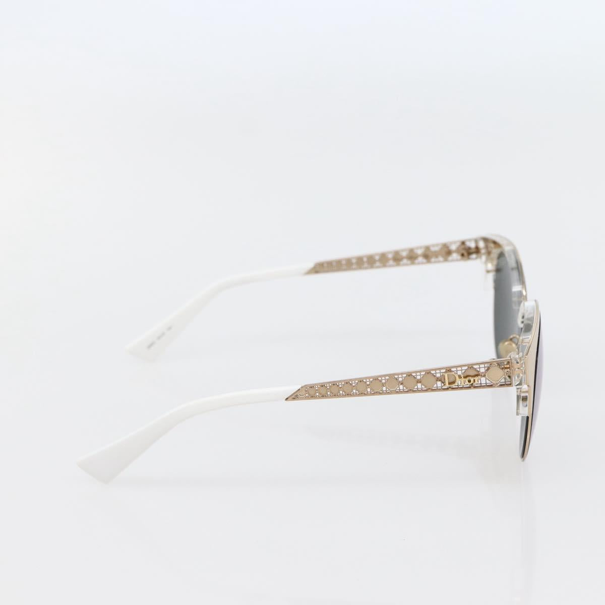Christian Dior Sunglasses Plastic Gold J5GDC Auth BA5676