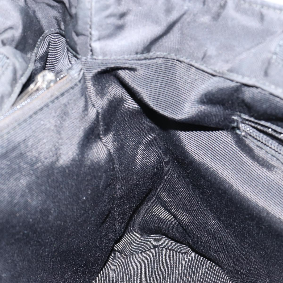 Salvatore Ferragamo Vala Hand Bag Leather Black Gold Auth BA5683