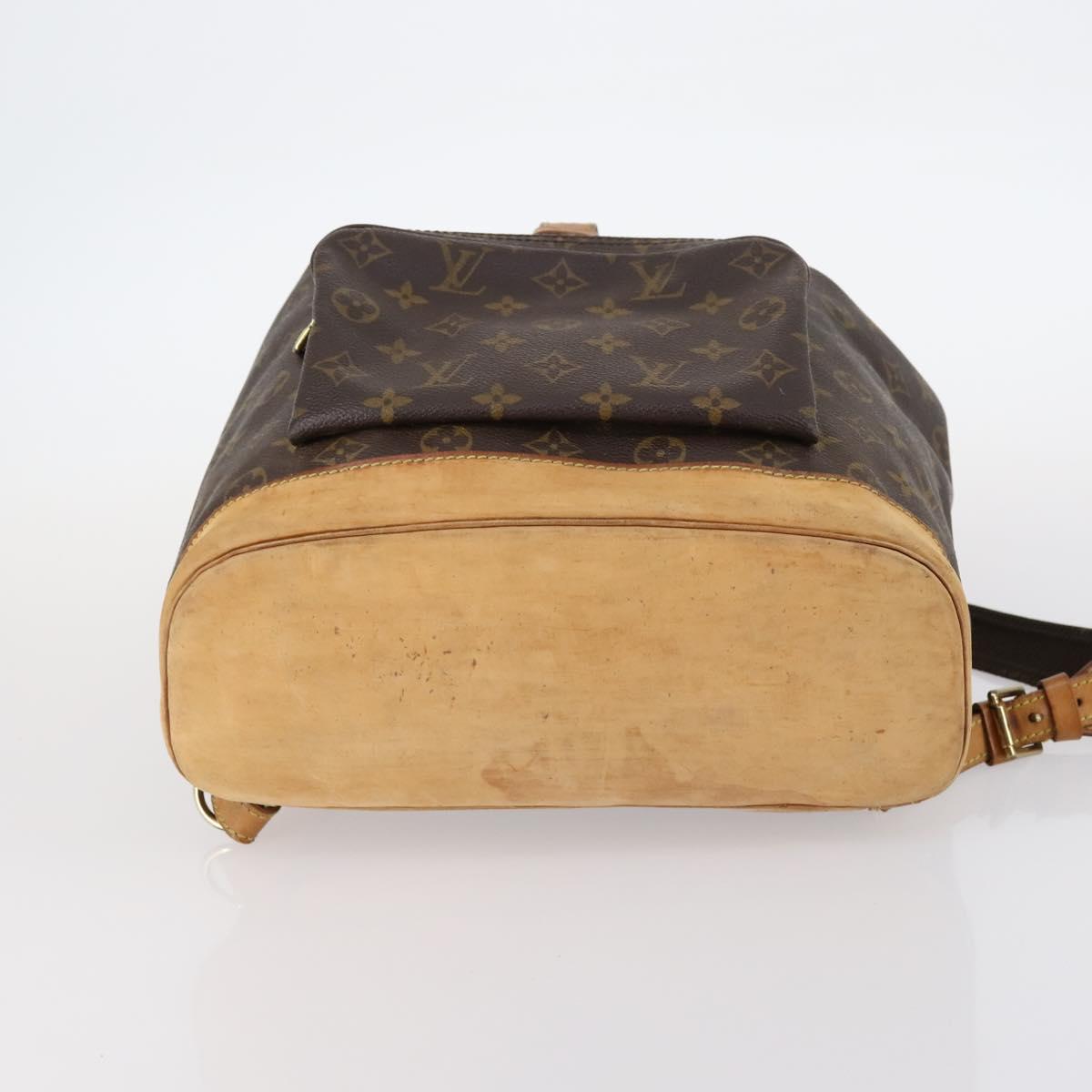 LOUIS VUITTON Monogram Montsouris GM Backpack M51135 LV Auth BA5703