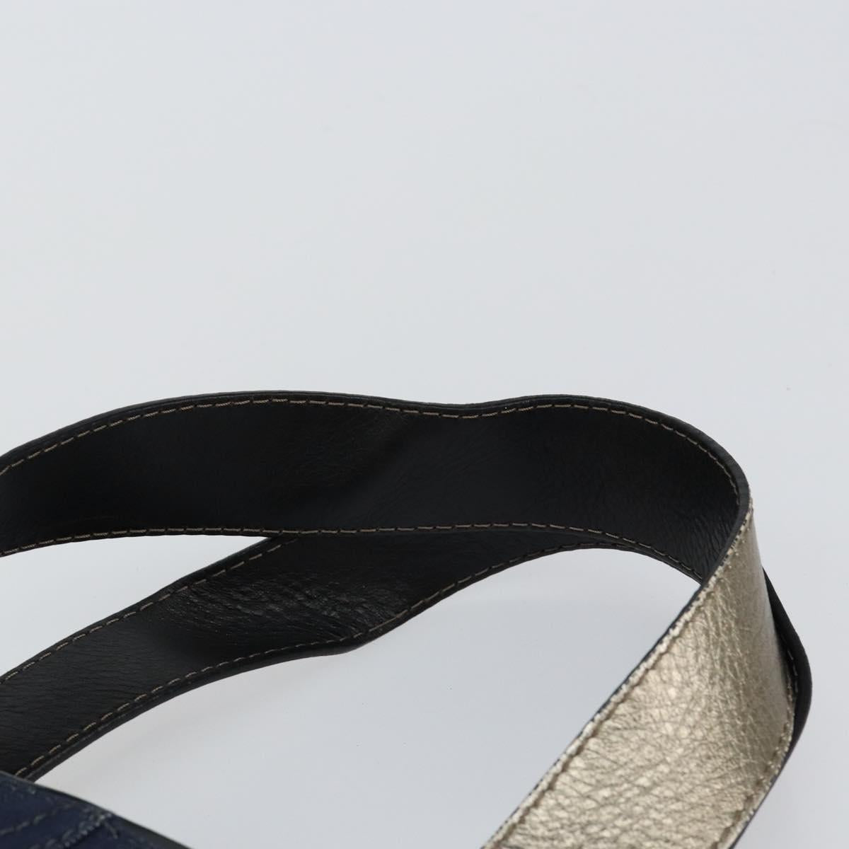 Chloe Tote Bag Denim Leather Blue Auth BA5712