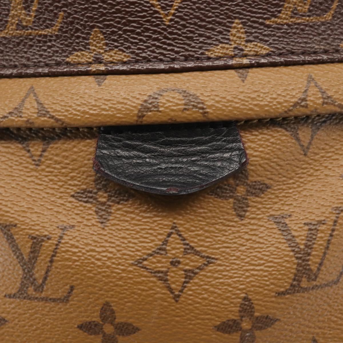 LOUIS VUITTON Monogram Reverse Palm Springs PM Backpack M44870 LV Auth BA5723