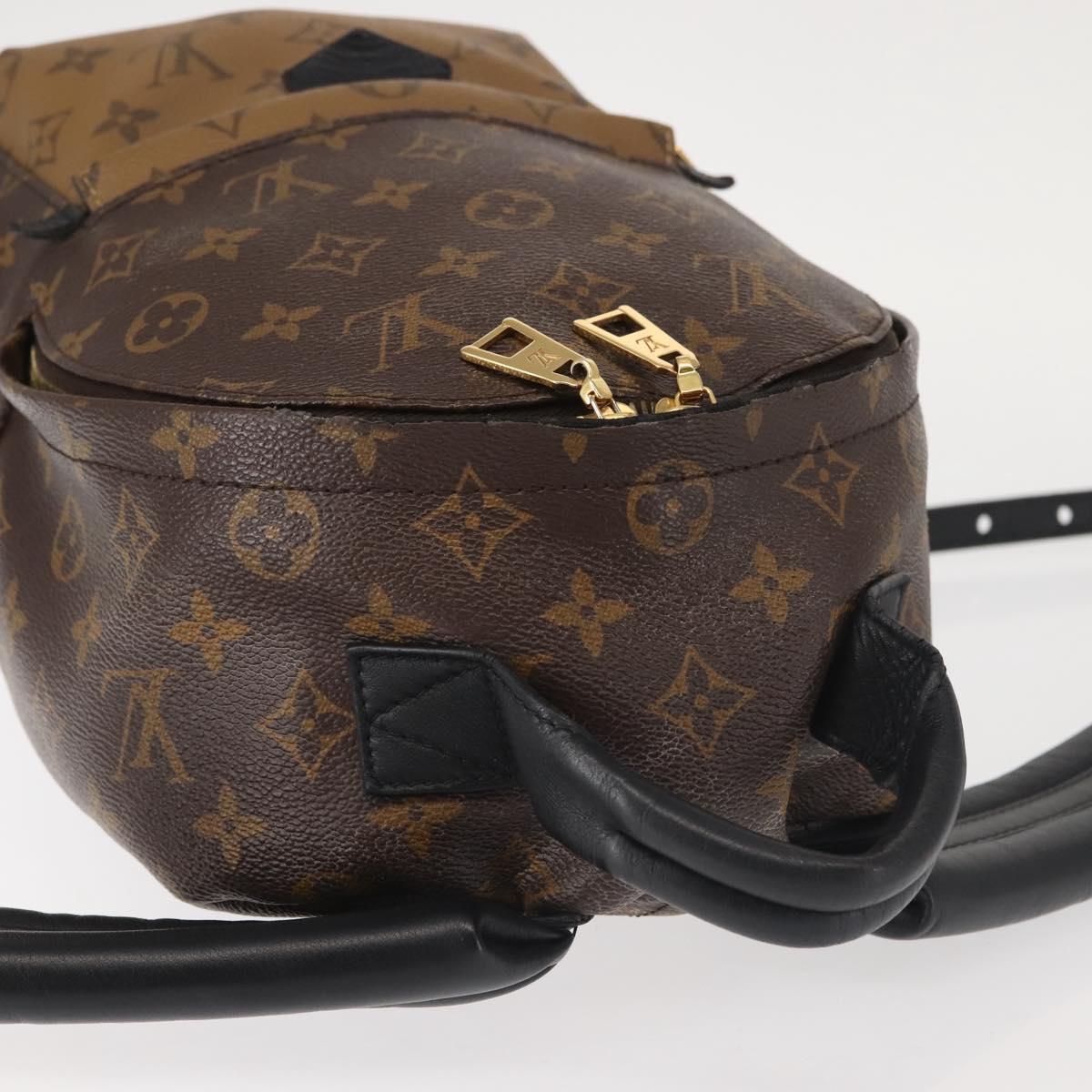 LOUIS VUITTON Monogram Reverse Palm Springs PM Backpack M44870 LV Auth BA5723