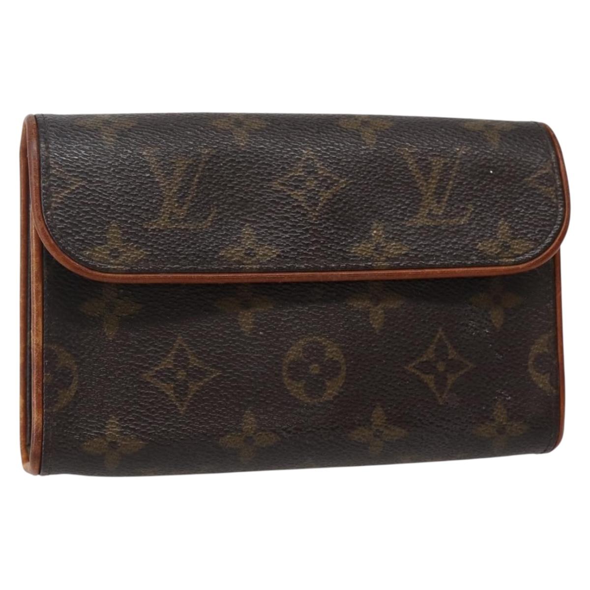 LOUIS VUITTON Monogram Pochette Florentine Waist bag M51855 LV Auth BA5731