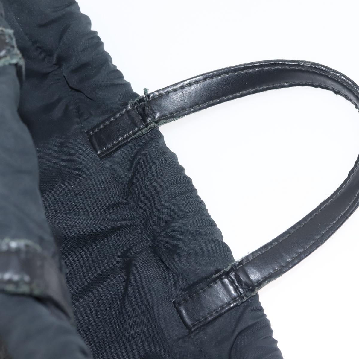 GUCCI GG Supreme Sherry Line Backpack PVC Black Auth BA5738
