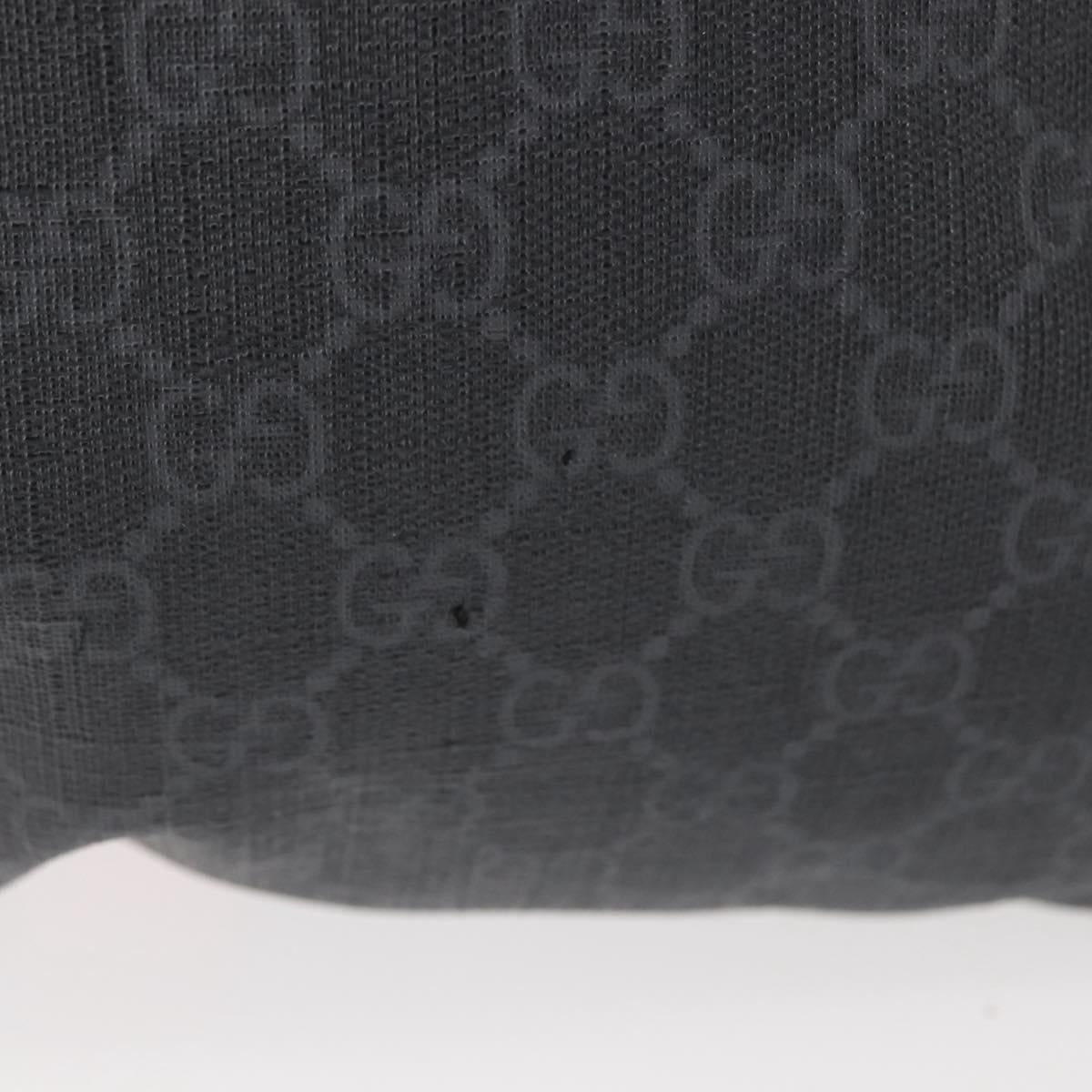 GUCCI GG Supreme Sherry Line Backpack PVC Black Auth BA5738