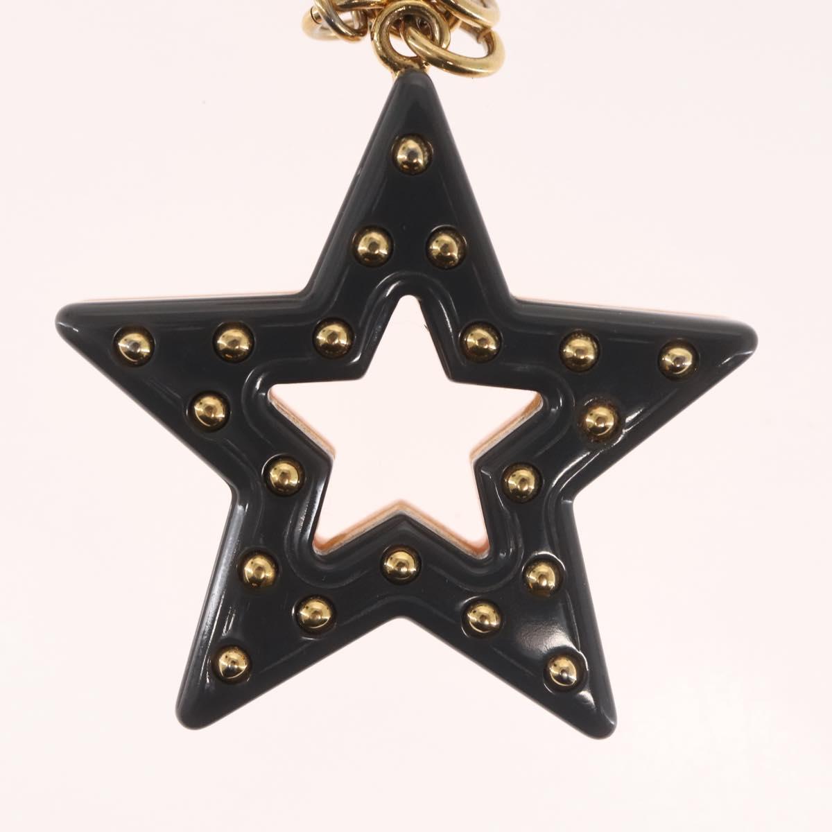 FENDI Star Charm Metal Gold Gray pink Auth BA5755