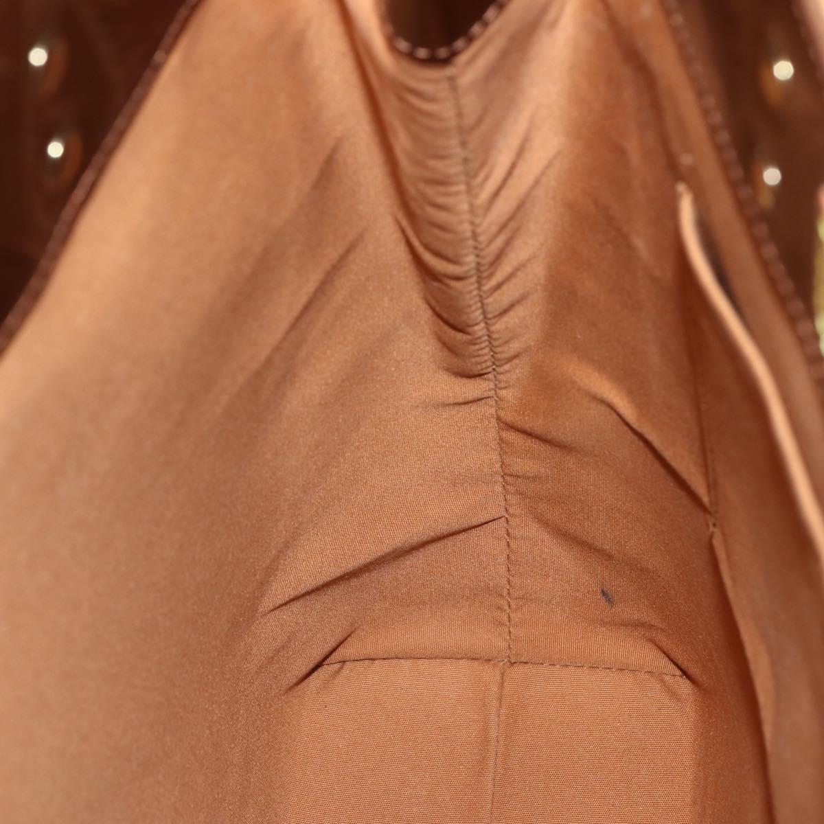 LOUIS VUITTON Monogram Vernis Reade MM Hand Bag Bronze M91143 LV Auth BA5767