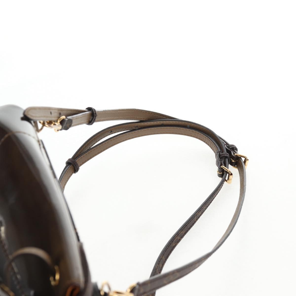 LOUIS VUITTON Monogram Vernis Hot Springs Backpack Khaki M54389 LV Auth BA5768A