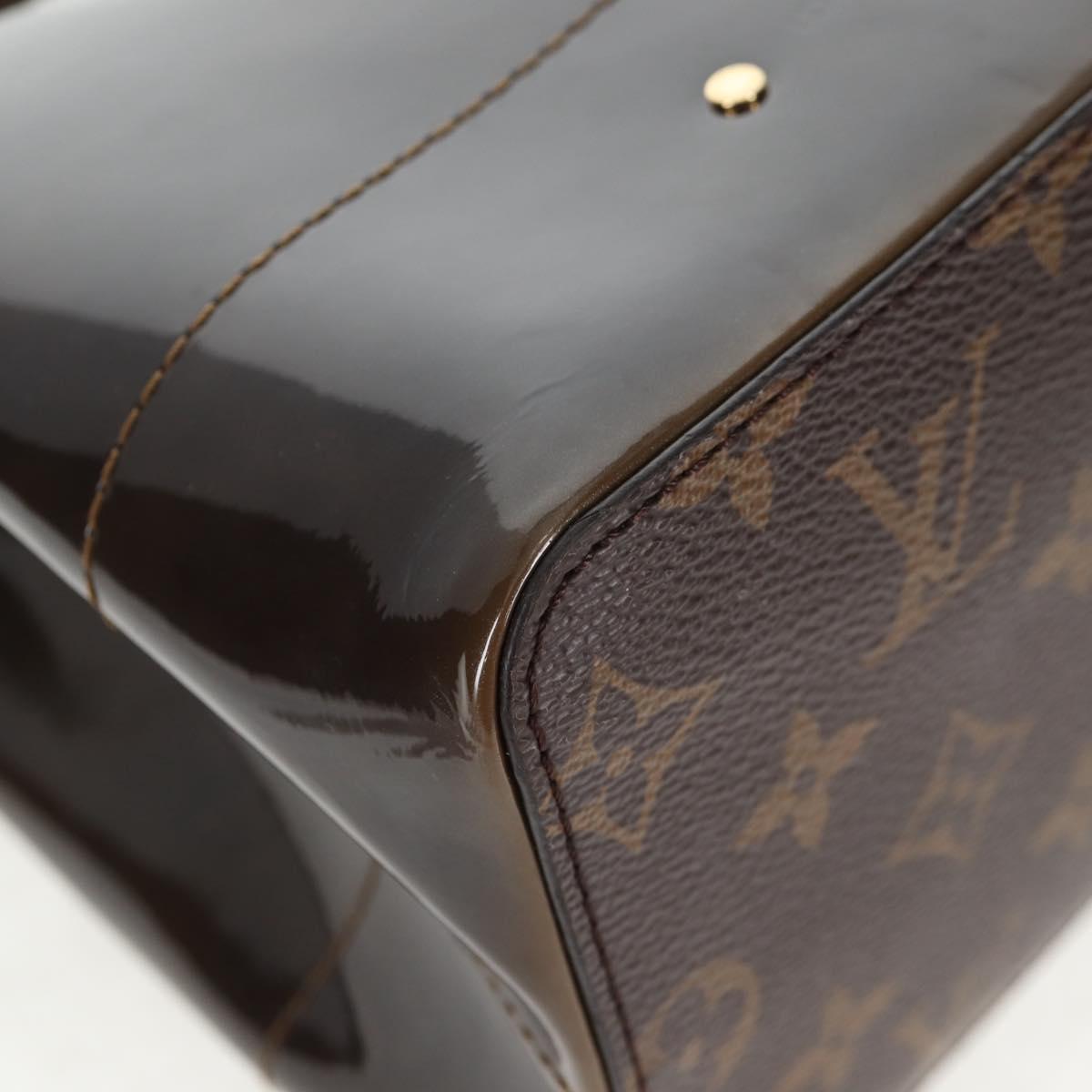 LOUIS VUITTON Monogram Vernis Hot Springs Backpack Khaki M54389 LV Auth BA5768A