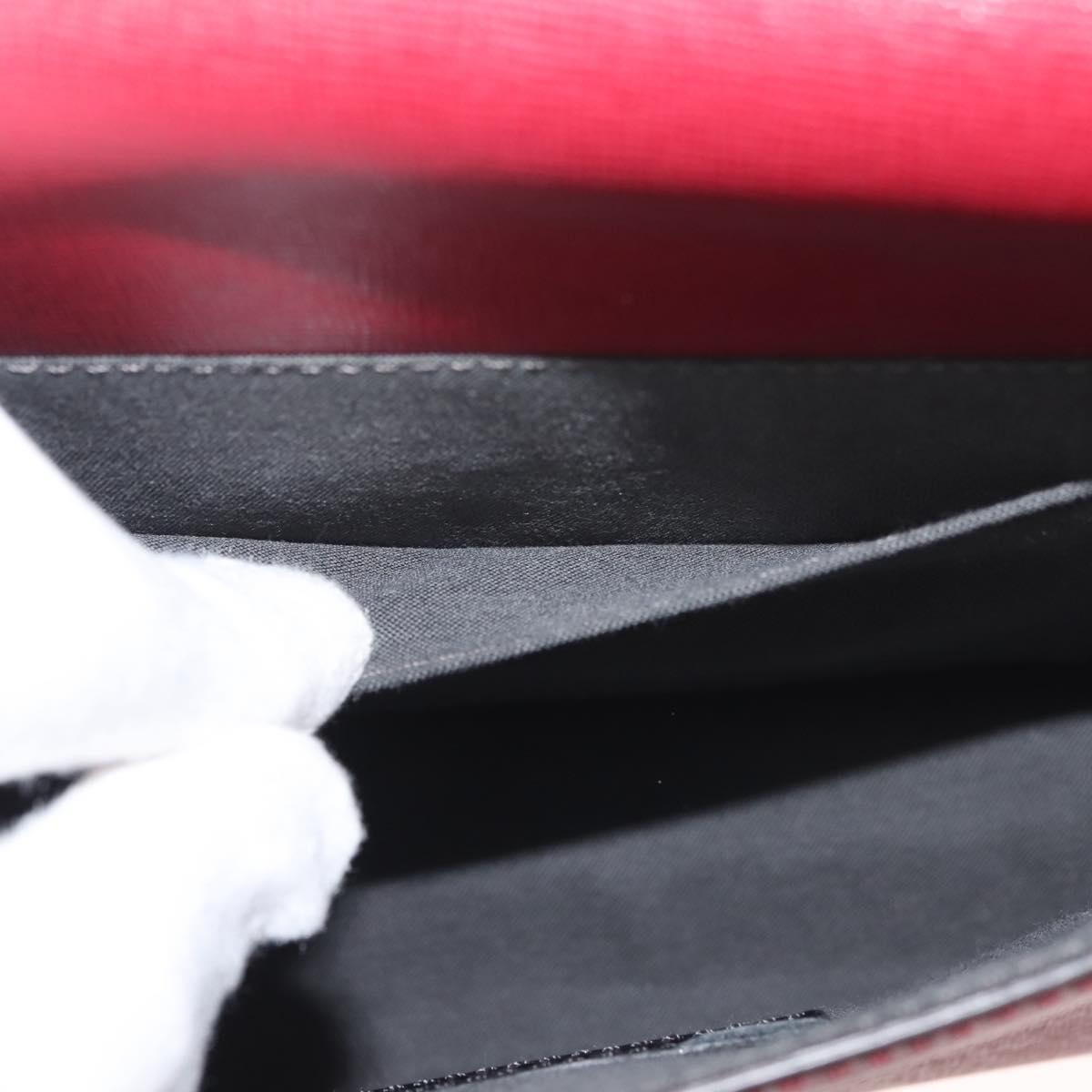 FENDI Demi Jour Bag Bugs Monster Hand Bag Leather 2way Red Silver Auth BA5782