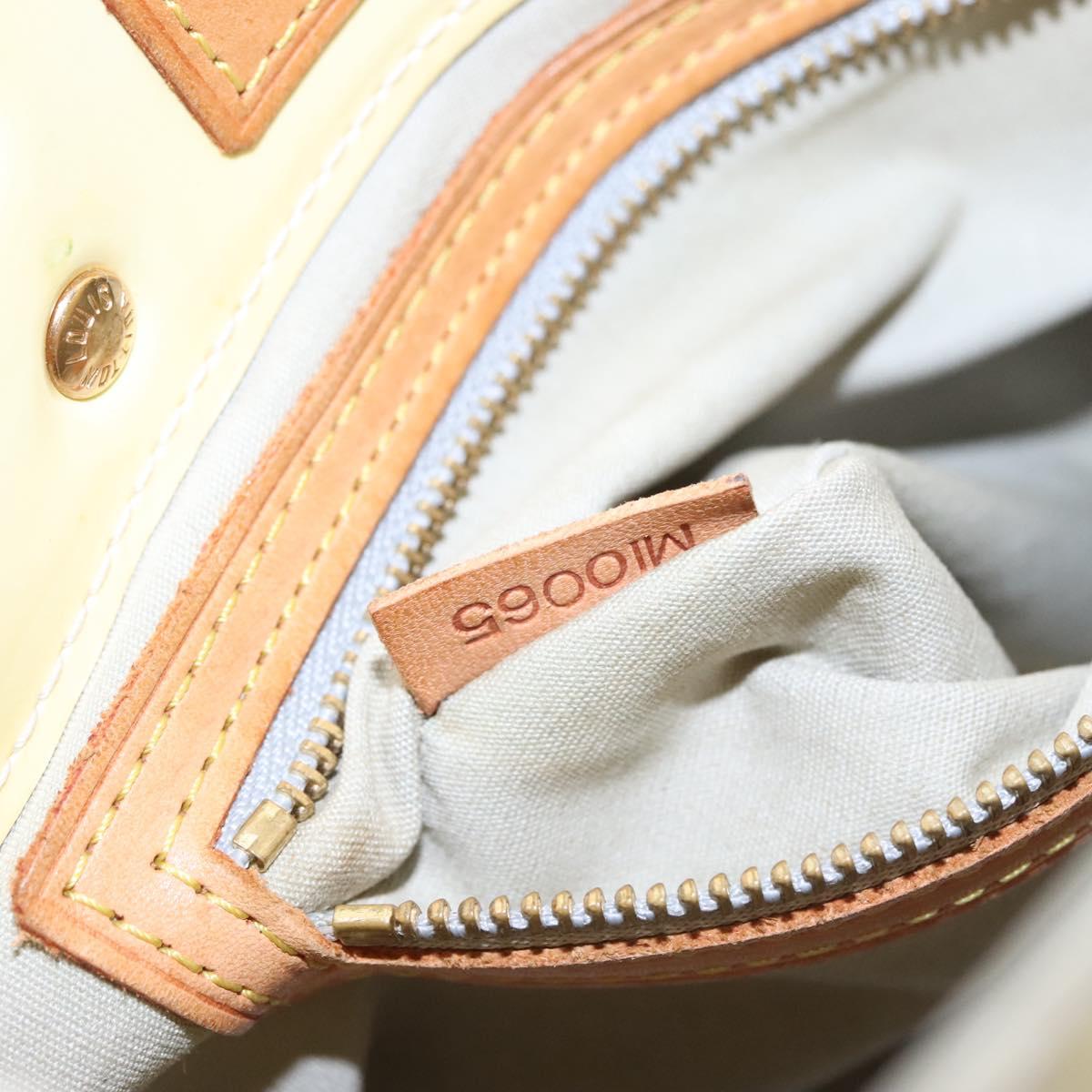 LOUIS VUITTON Monogram Vernis Reade PM Hand Bag Perle M91336 LV Auth BA580