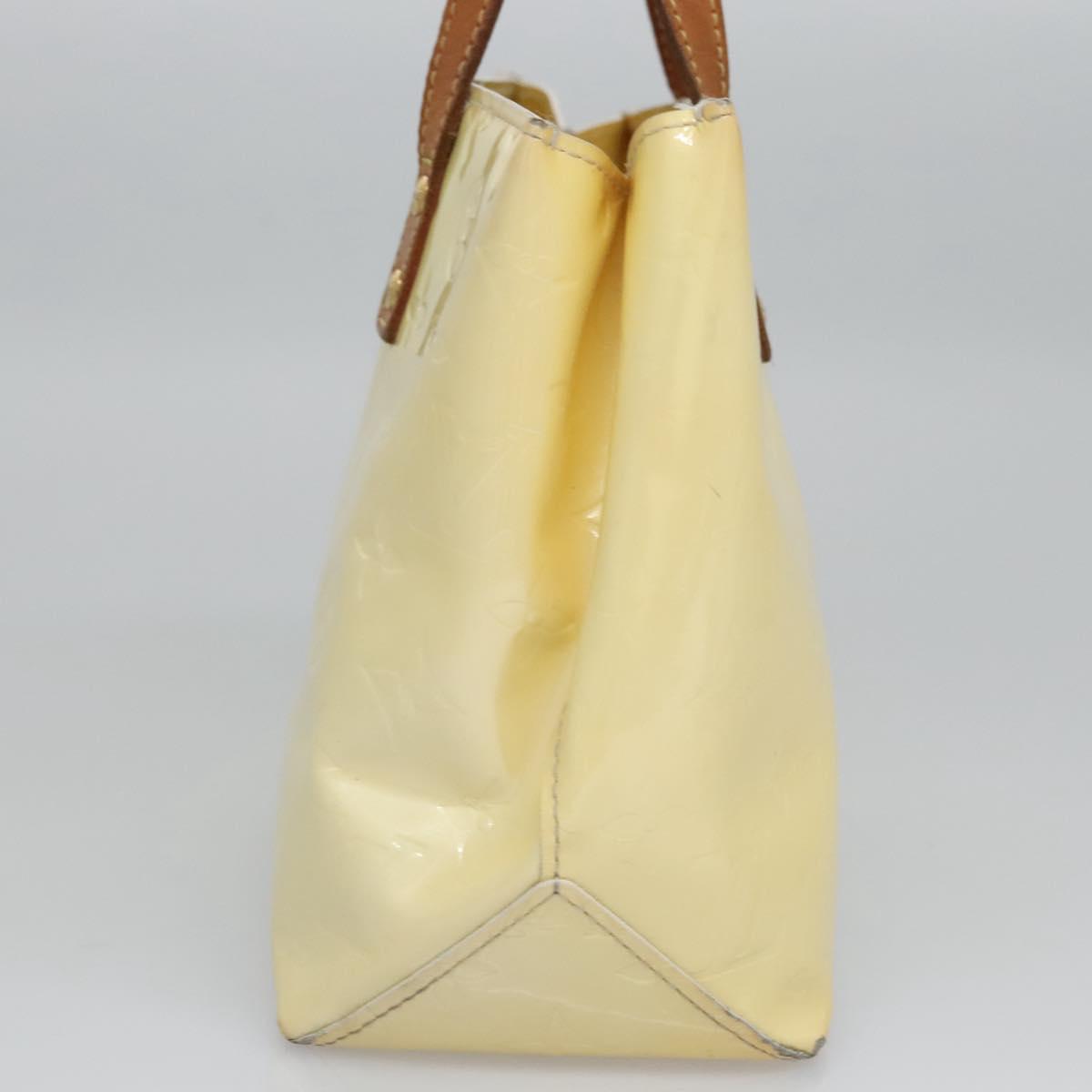 LOUIS VUITTON Monogram Vernis Reade PM Hand Bag Perle M91336 LV Auth BA580