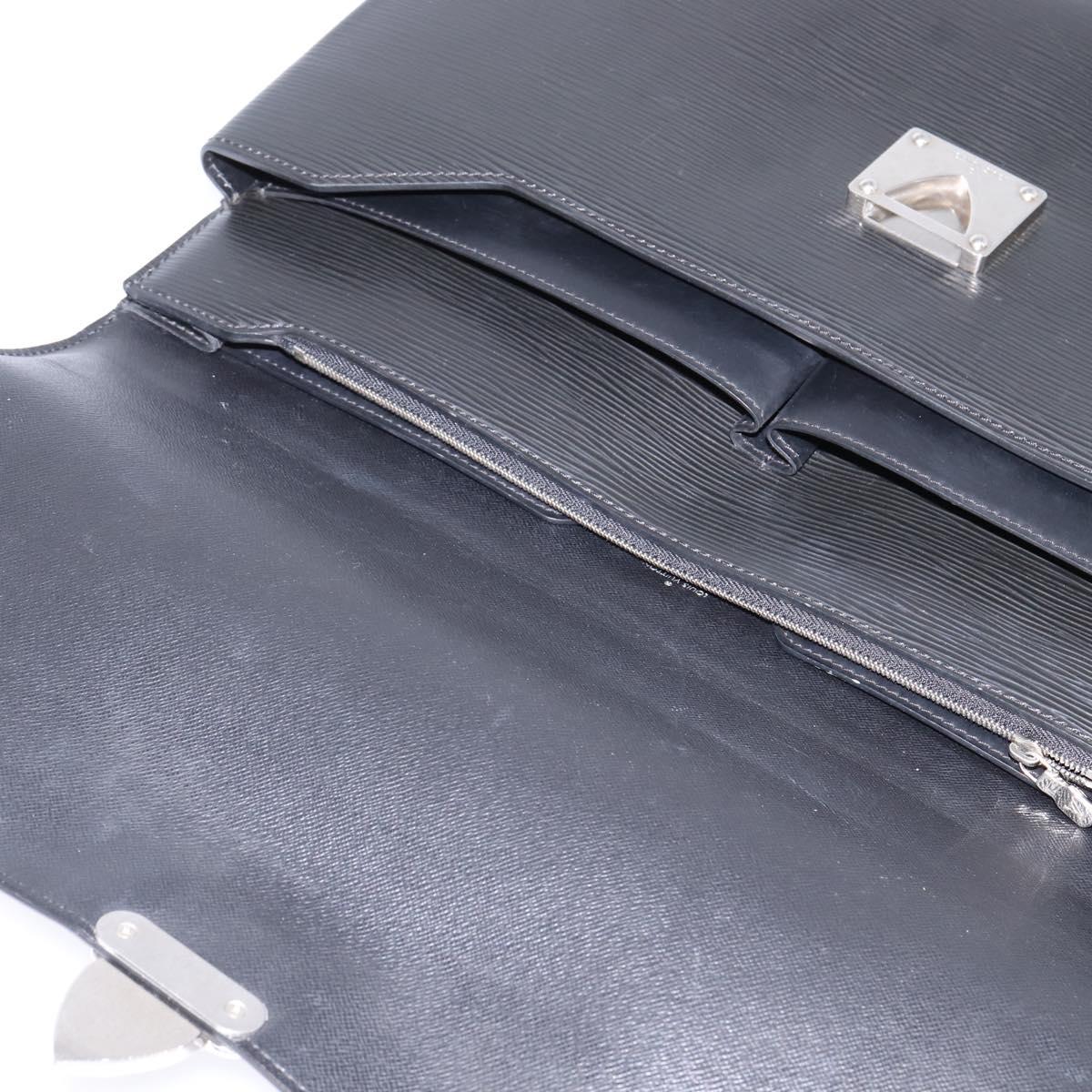LOUIS VUITTON Epi Laguito Business Bag Noir M54552 LV Auth BA5802