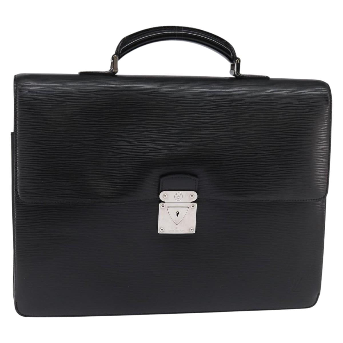 LOUIS VUITTON Epi Laguito Business Bag Noir M54552 LV Auth BA5802