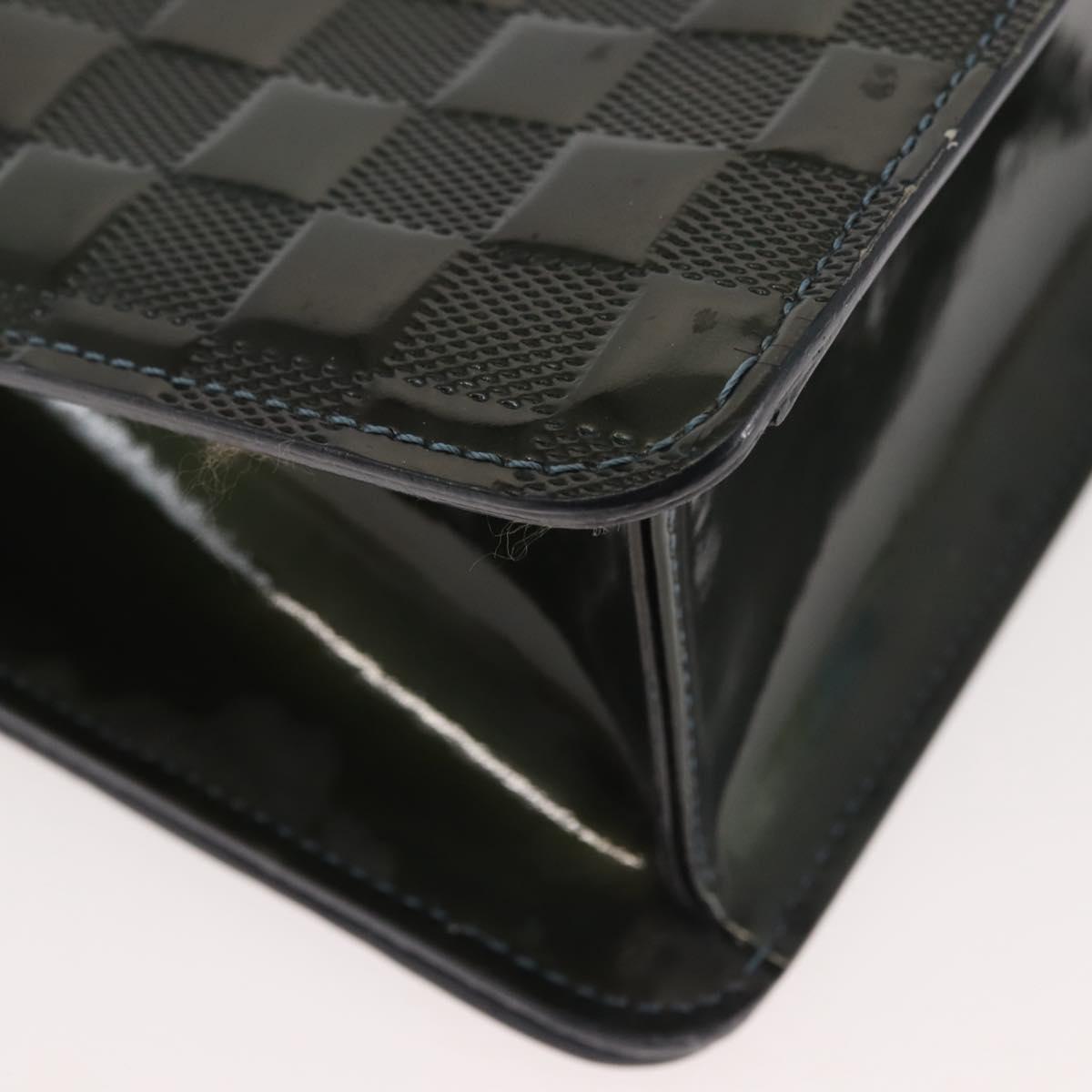 LOUIS VUITTON Damier Vernis Club Bag Green Petrol Blue M92128 LV Auth BA5815